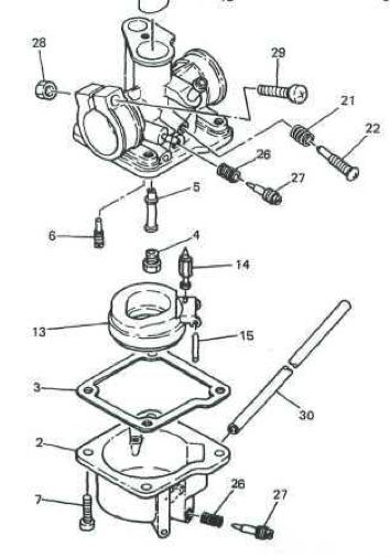 QT50 Carb Diagram and basic carb adjustments – Yamaha QT50 luvin and ...